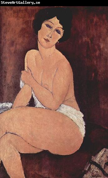Amedeo Modigliani Sitzender Akt auf einem Sofa